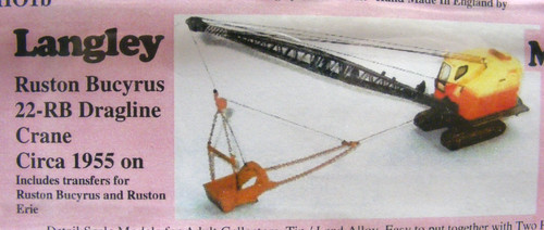 Bucyrus erie 22b crane - bucyrus, kit
