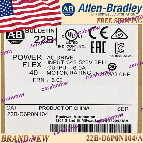 22b d6p0n104 powerflex 40 - ab,