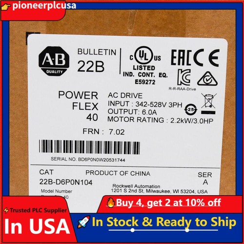 New 22b d6p0n104 powerflex - 22b-d6p0n104,