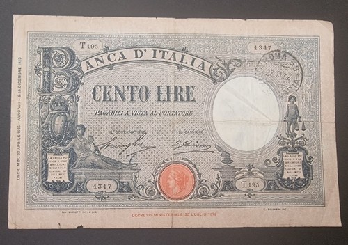 Cento 100 lire barbetti grande - lire,