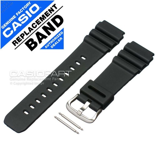 Casio 22mm black watch band - casio,